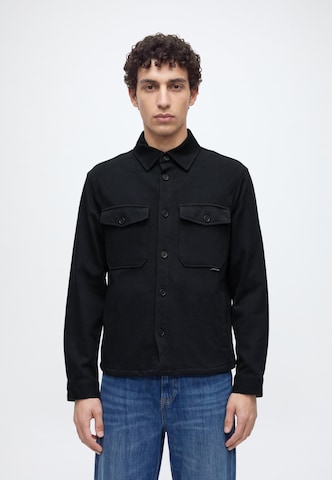 QS - Chaqueta de entretiempo en negro: frente