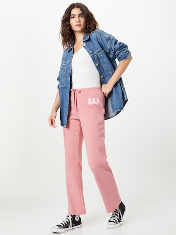 GAP Bootcut Spodnie w kolorze różowy