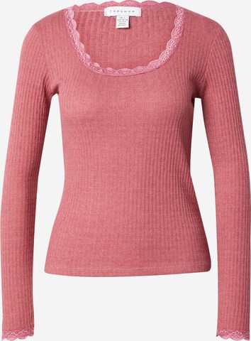 TOPSHOP Shirt in Roze: voorkant