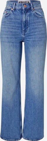 NEON & NYLON Wide leg Jeans 'CAMILLE' in Blauw: voorkant