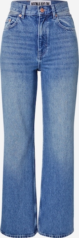 Wide Leg Jean 'CAMILLE' NEON & NYLON en bleu : devant