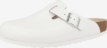 Mule 'Boston' BIRKENSTOCK en blanc : devant