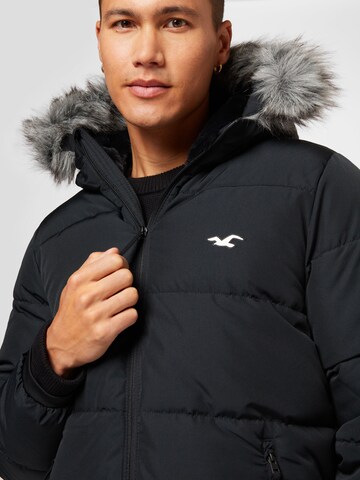 HOLLISTER Winter Jacket in Black