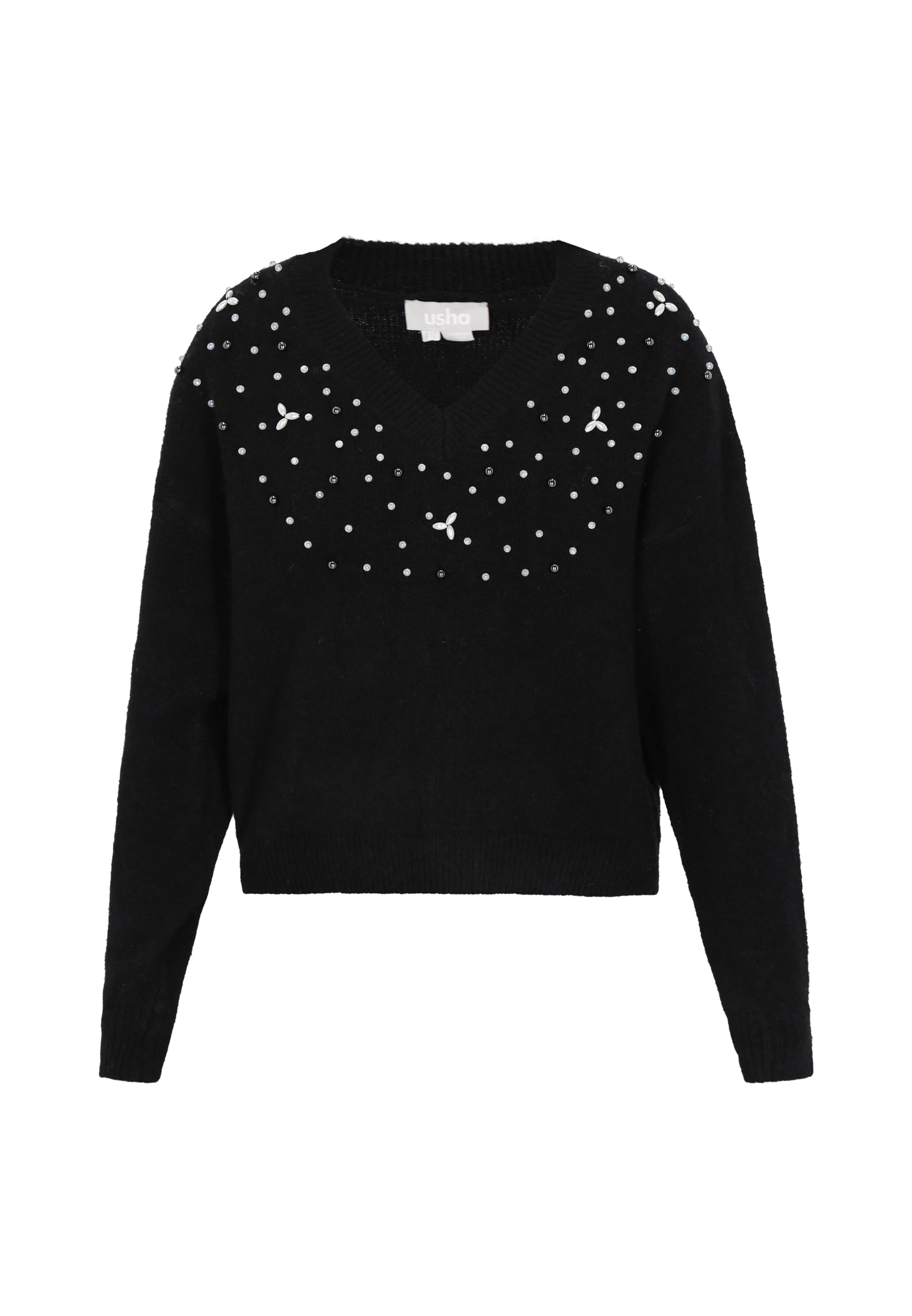 Usha Trui in Zwart: voorkant