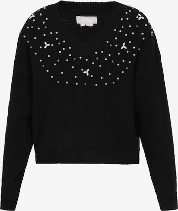 Pull-over Usha en noir : devant