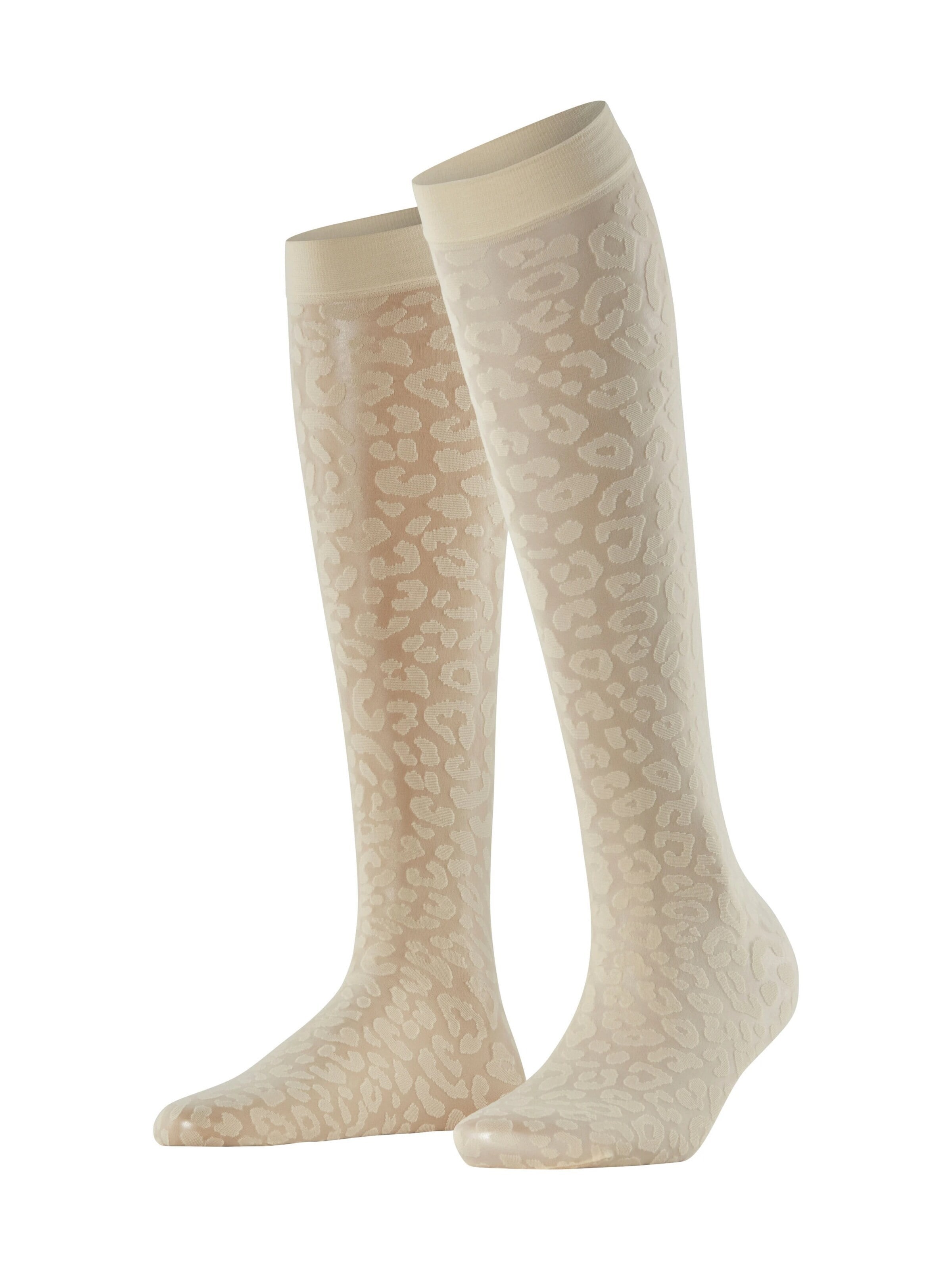 FALKE Overknee Strümpfe 'Wild Breed' in Beige: Vorderseite