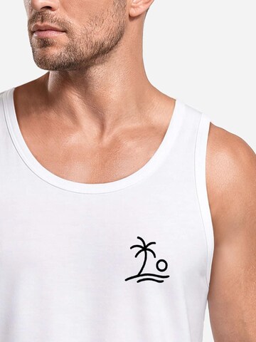 Neverless Shirt 'Palm Vibes' in White