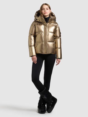 khujo Winter Jacket 'Devina' in Gold