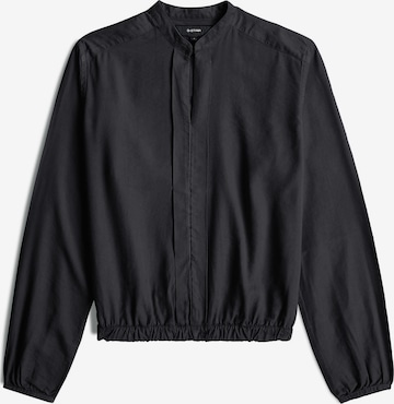 G-STAR Shirts 'Stand Up Collar Shirt Long Sleeve' in Schwarz: Vorderseite