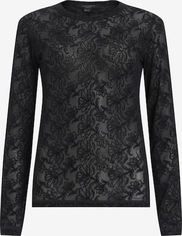 AllSaints - Camiseta 'FRAN' en negro: frente