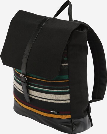 Iriedaily - Mochila 'Santania' em preto: frente