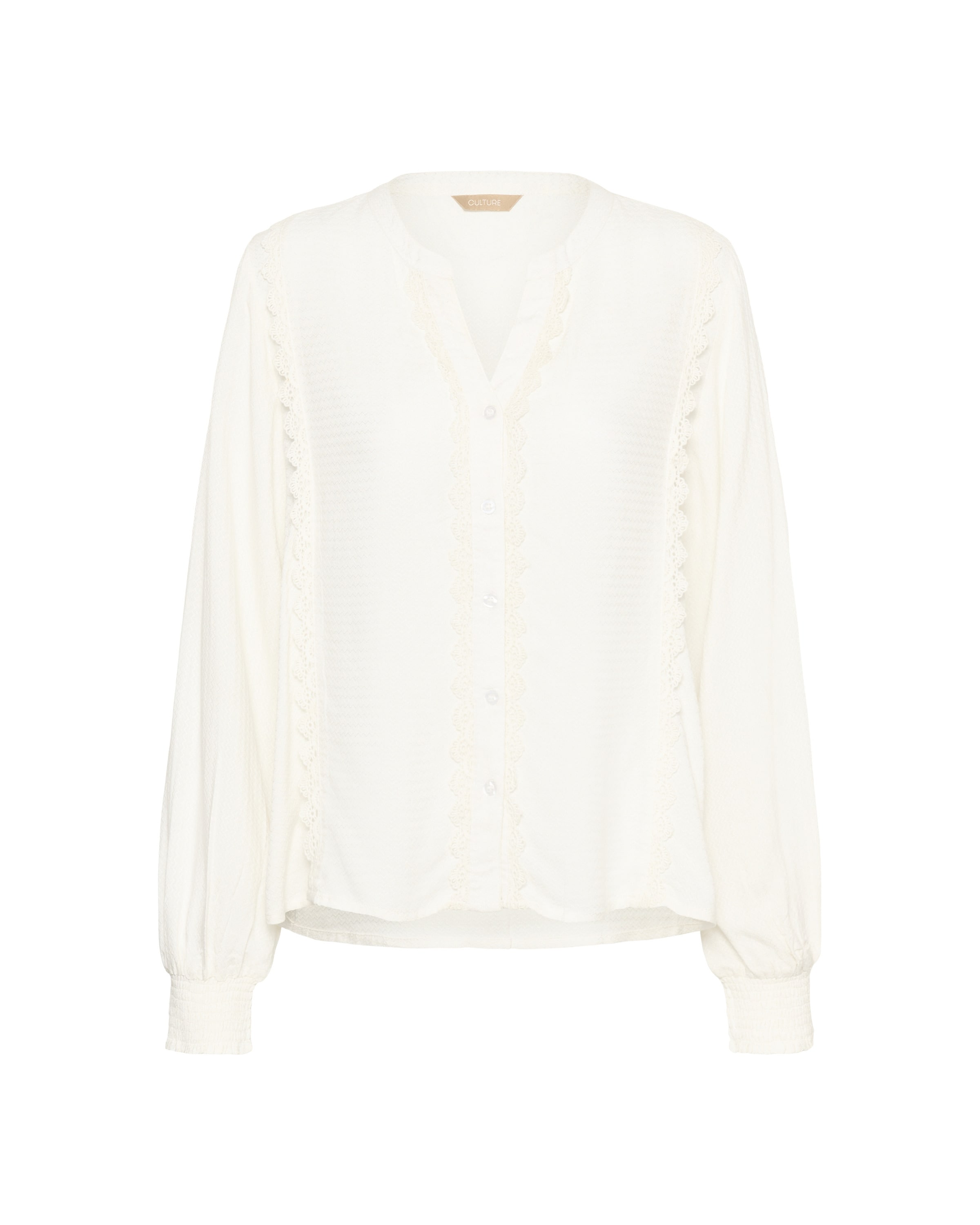 CULTURE Blouse 'CUlonia' in Wit: voorkant