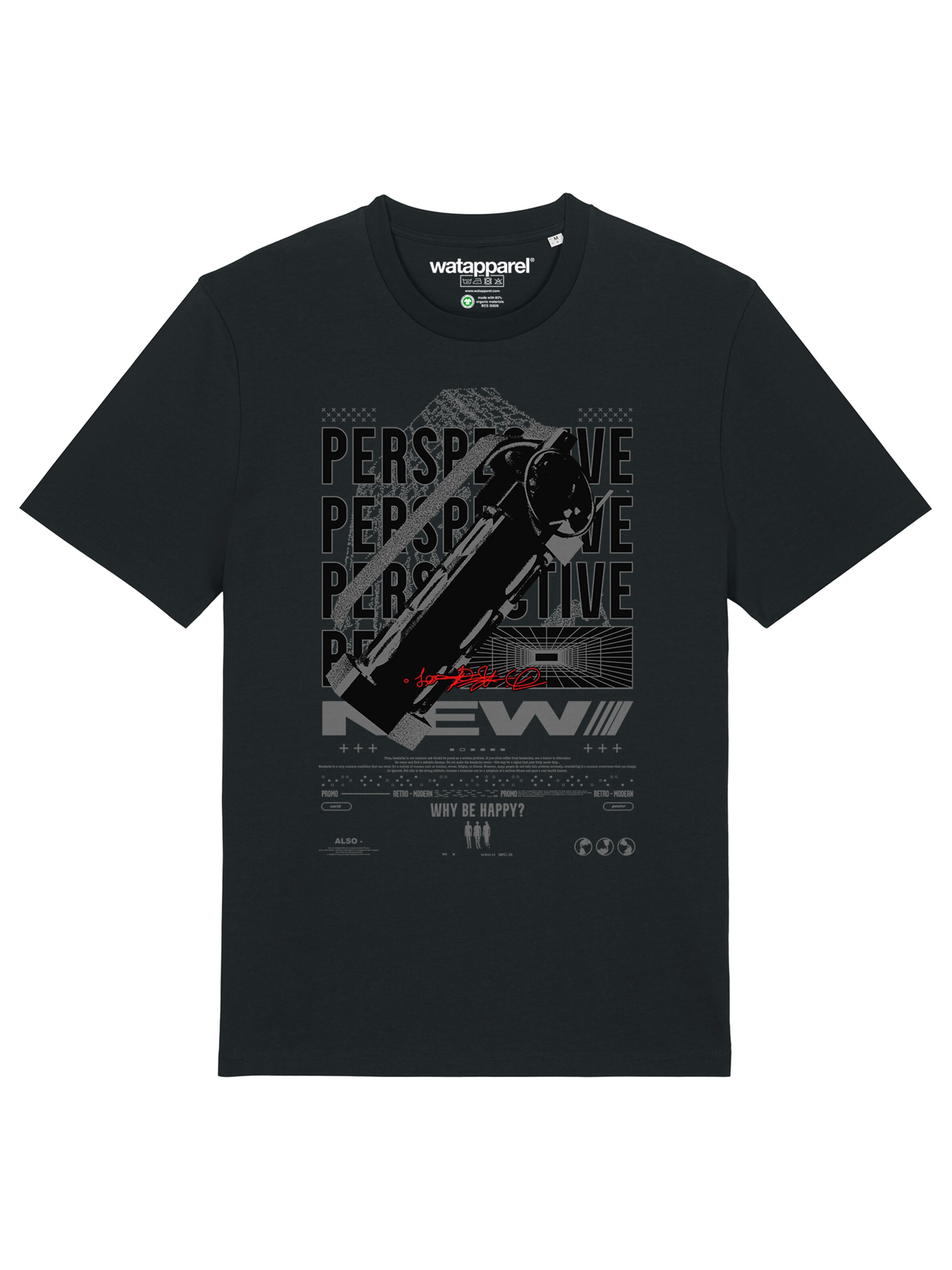 Watapparel Shirt in Black: front