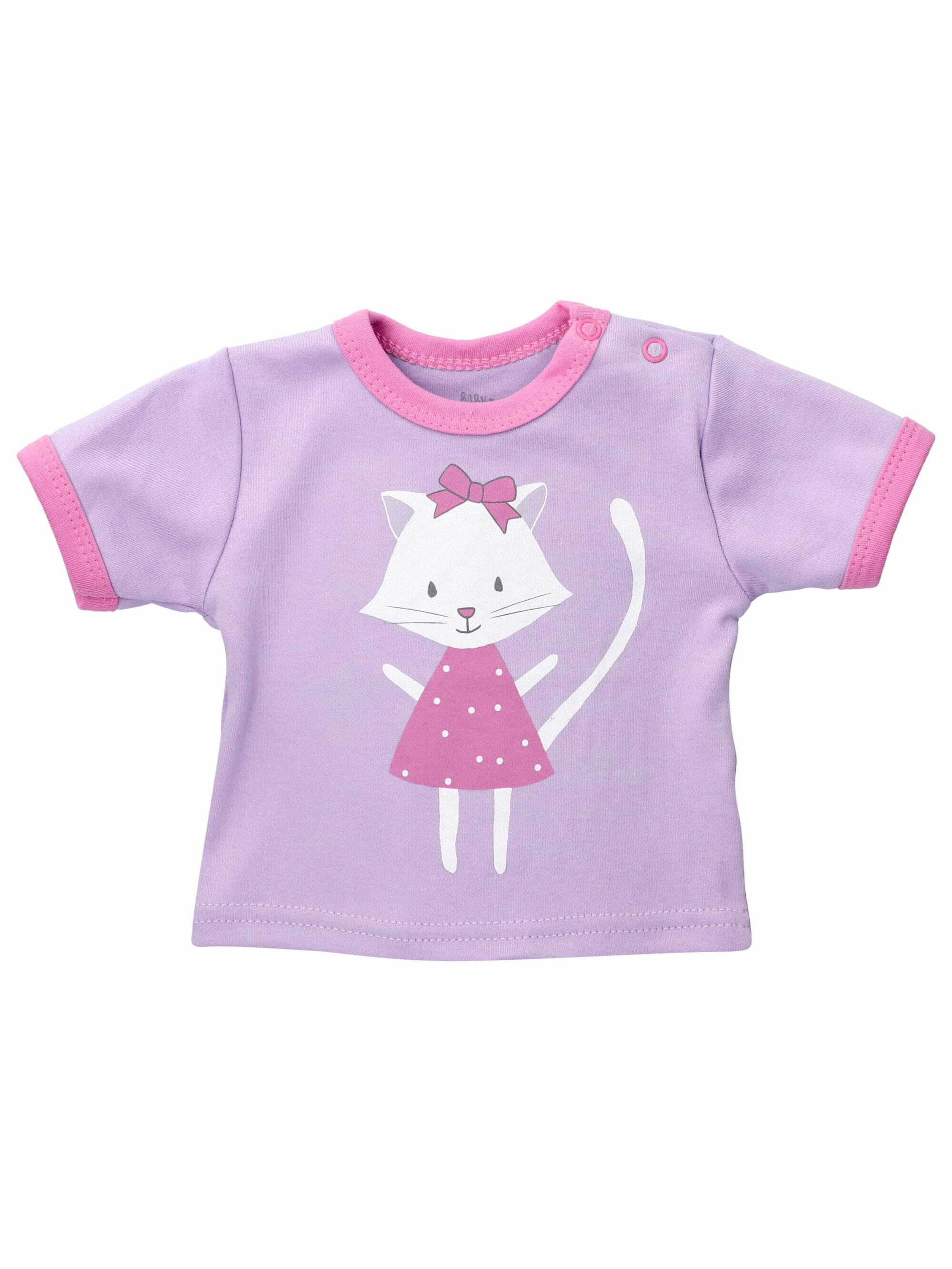 Baby Sweets Shirt 'Sweet Kitty' in Purple: front