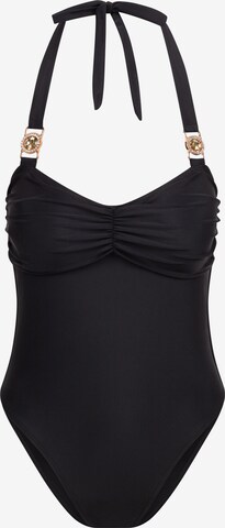 Maillot de bain 'Amour Rouched' Moda Minx en noir : devant