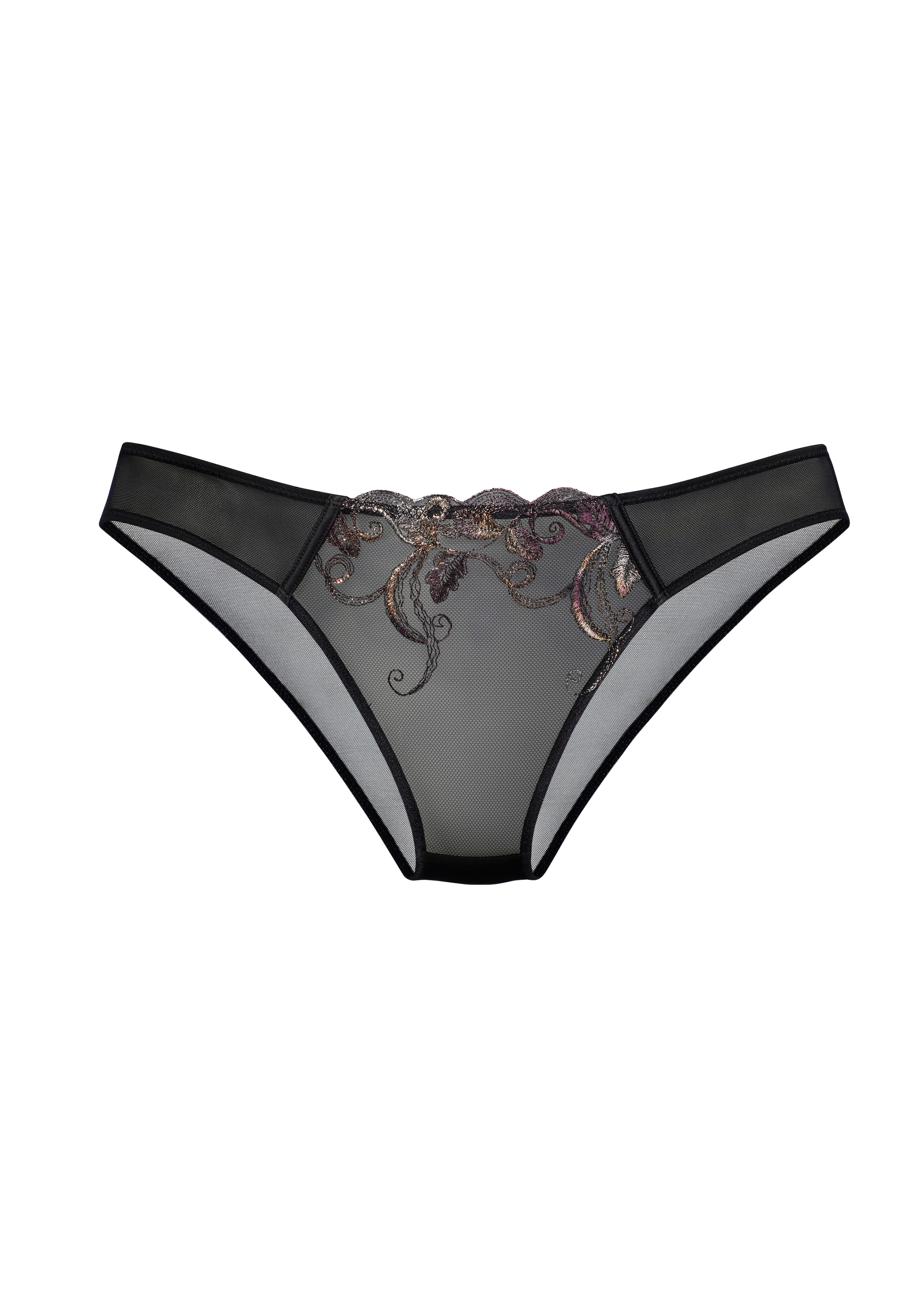 LASCANA Slip - fekete: elől