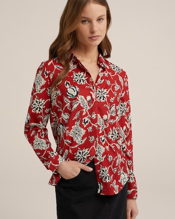 WE Fashion Blouse in Rood: voorkant