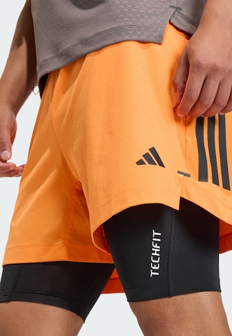 ADIDAS PERFORMANCE Loosefit Sportshorts 'D4T PrimeLift' in Orange