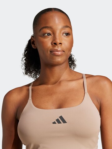 ADIDAS PERFORMANCE Sporttop 'OPTIME' in Beige