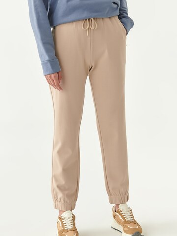 Loosefit Pantalon 'BETA' TATUUM en beige : devant