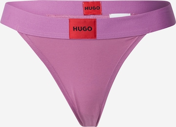 HUGO Red Thong in Purple: front