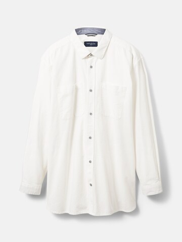 Regular fit Camicia di TOM TAILOR Men + in bianco: frontale