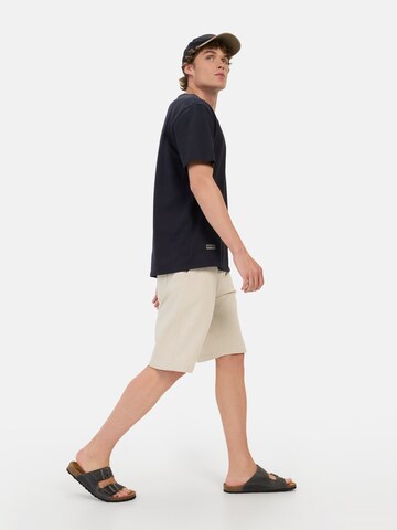 CAMEL ACTIVE Loosefit Bermuda Shorts mit elastischem Bund in Beige