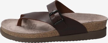 MEPHISTO T-Bar Sandals 'Helen' in Brown