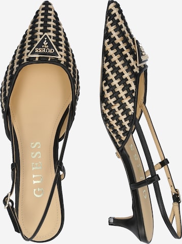 GUESS - Sapatos abertos atrás 'Jessonly' em preto