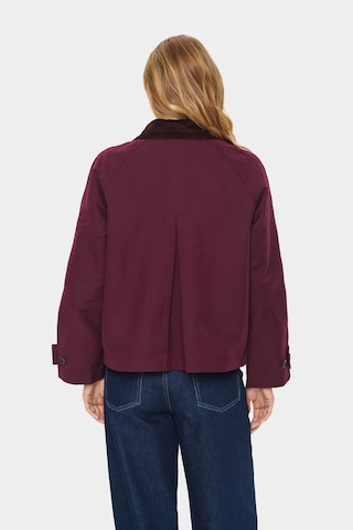 SAINT TROPEZ Between-seasons coat 'Isobel' in Purple