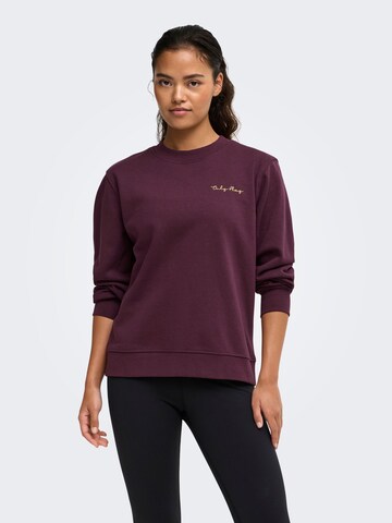 Sweat de sport 'ACE' ONLY PLAY en violet : devant