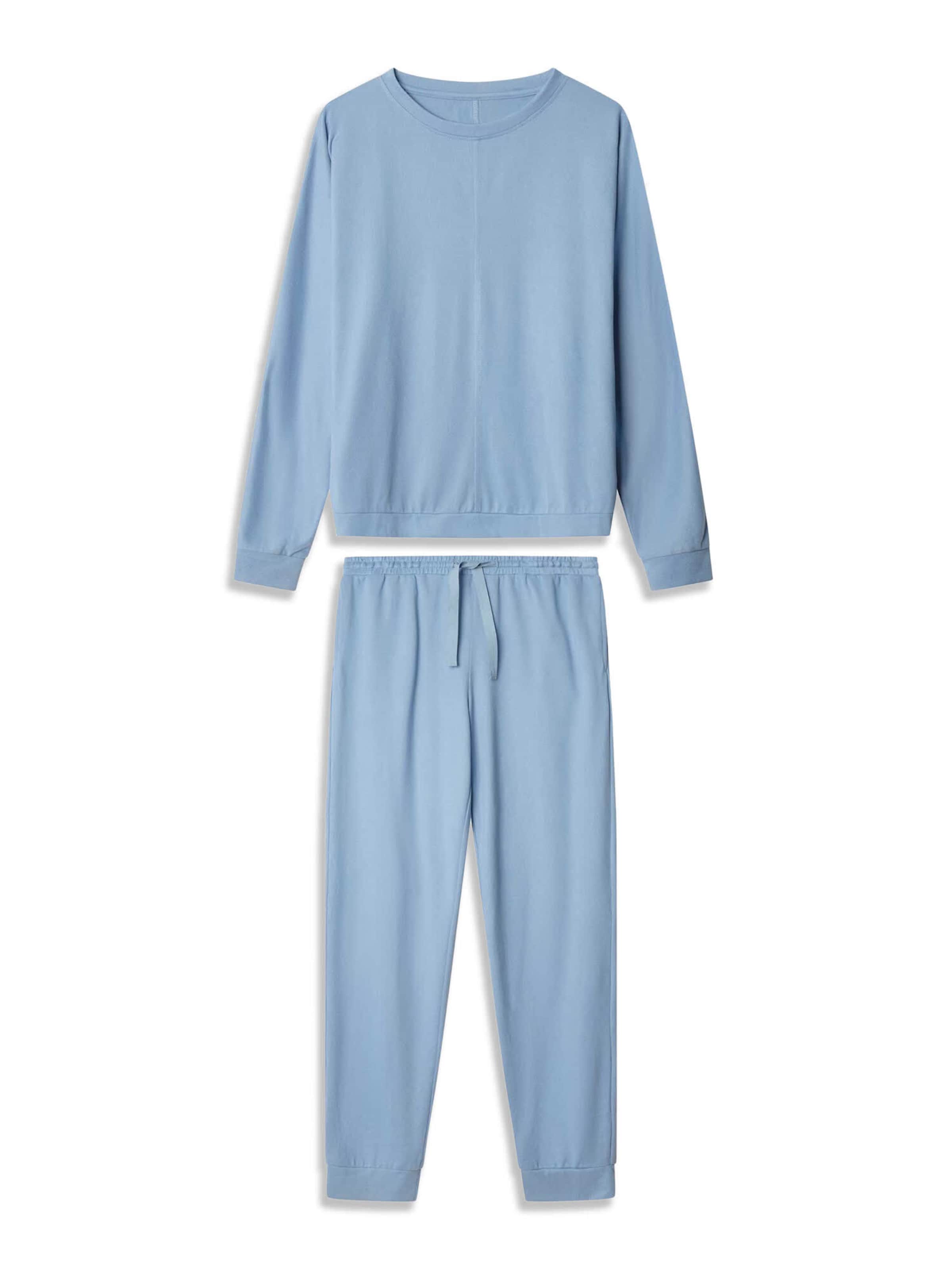 Gisela - Pijama en azul: frente