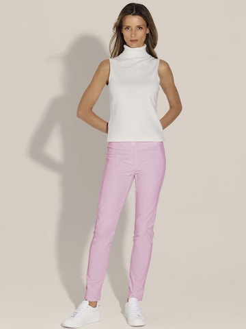 MADELEINE Slimfit Broek in Roze