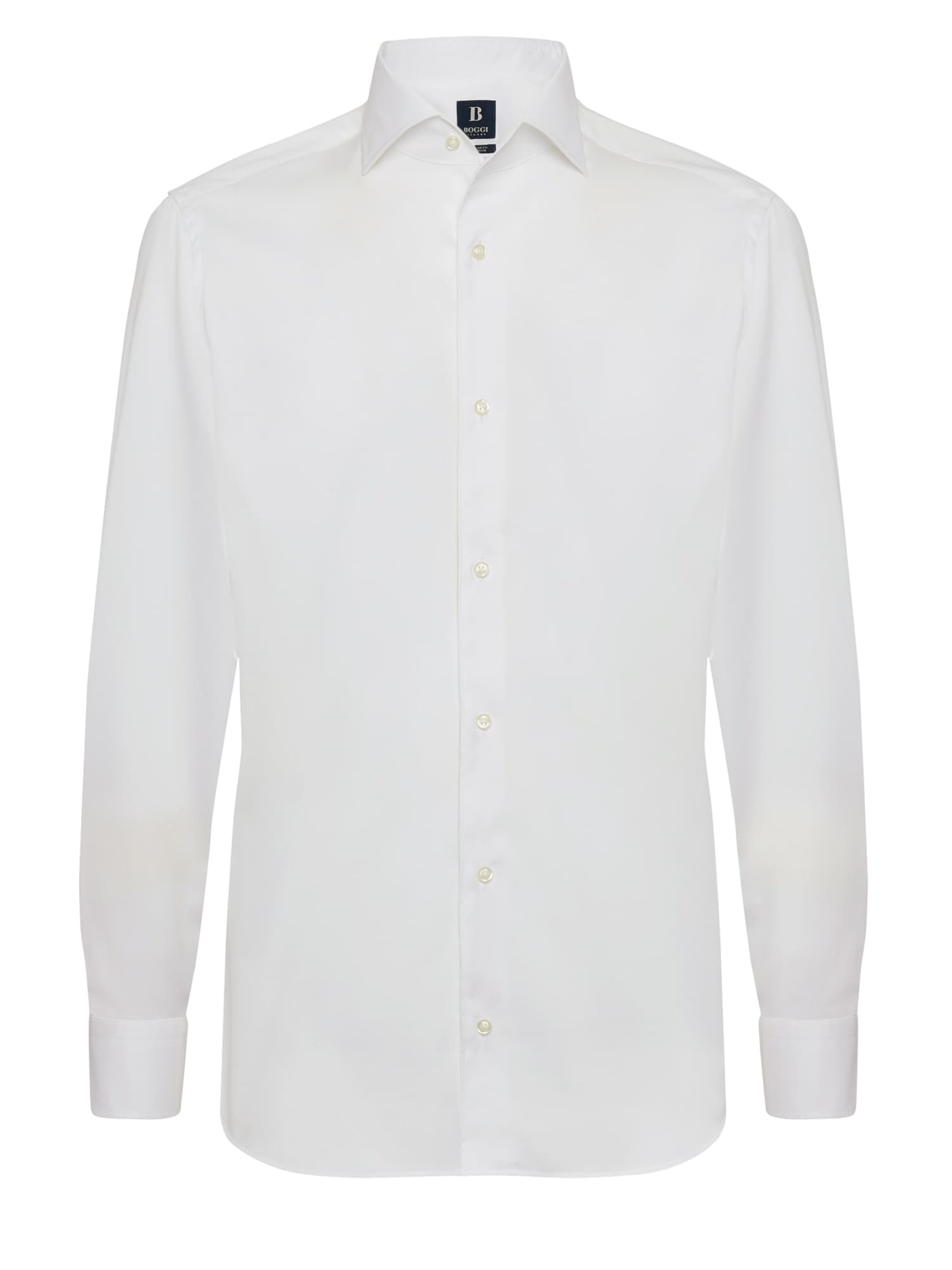 Boggi Milano Regular fit Πουκάμισο σε λευκό: μπροστά