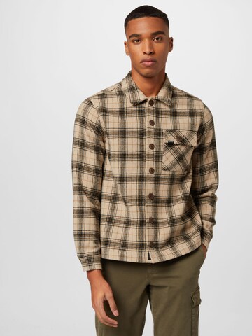 BLEND Regular fit Button Up Shirt in Brown: front