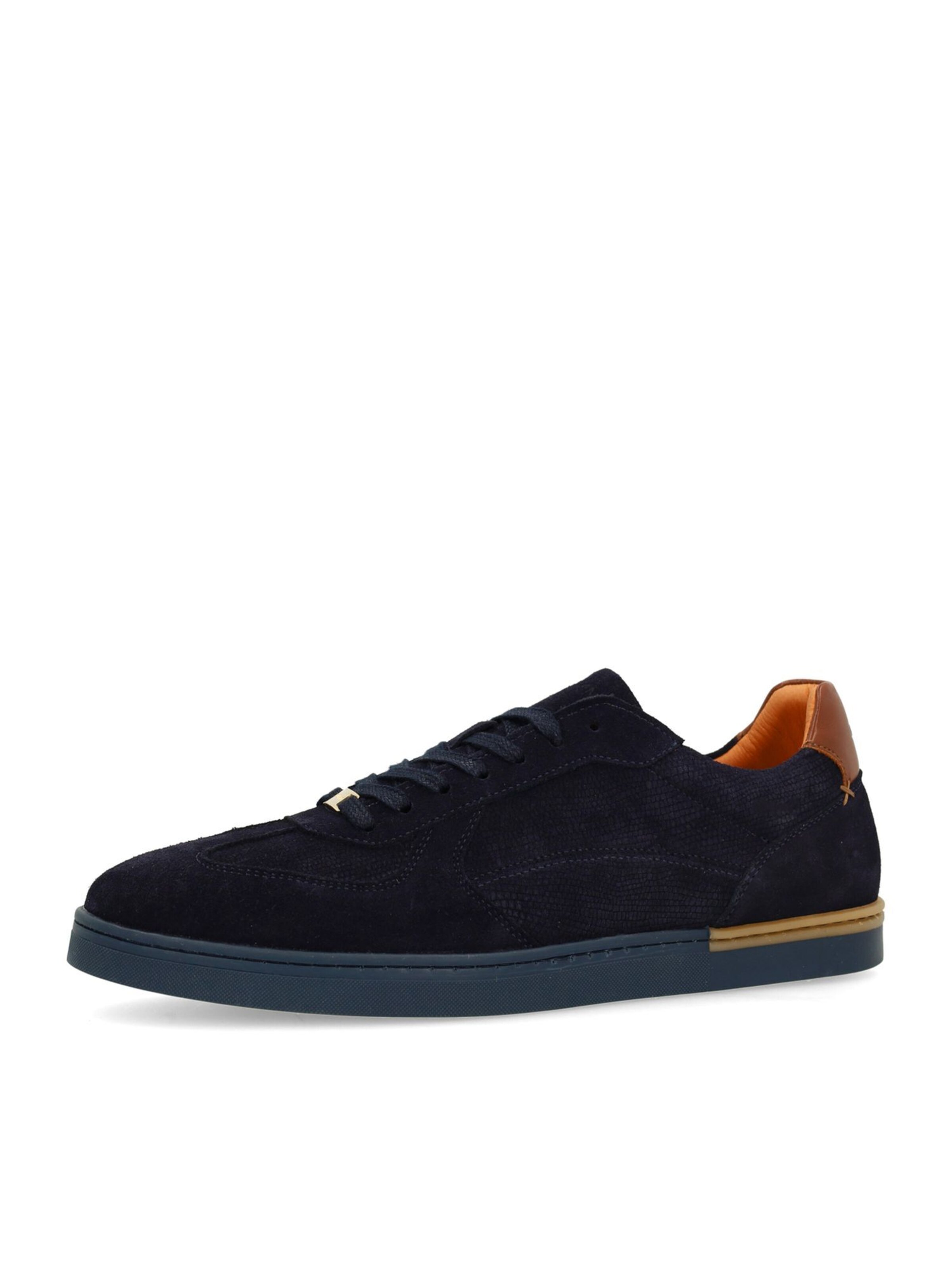 Baskets basses MANFIELD en bleu : devant