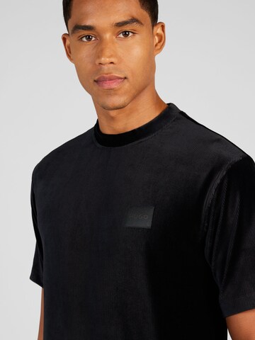 HUGO T-Shirt 'Damtik' in Schwarz