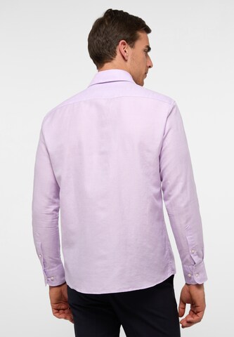 ETERNA Comfort fit Button Up Shirt in Purple