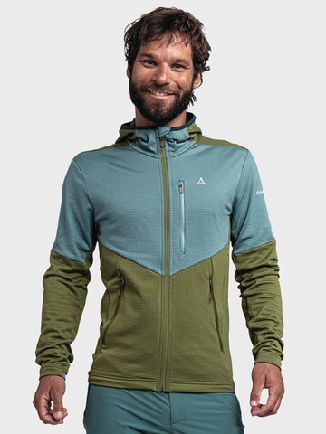 Veste en polaire fonctionnelle 'Hydalen' Schöffel en vert : devant