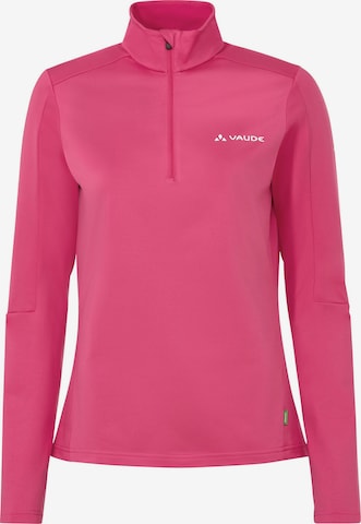 VAUDE Sports sweater 'Livigno' in Pink: front