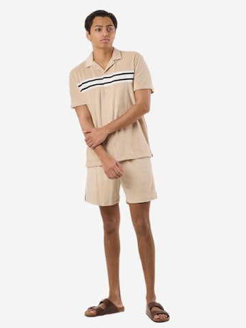 Denim Factory Comfort Fit Skjorte 'Resort' i beige