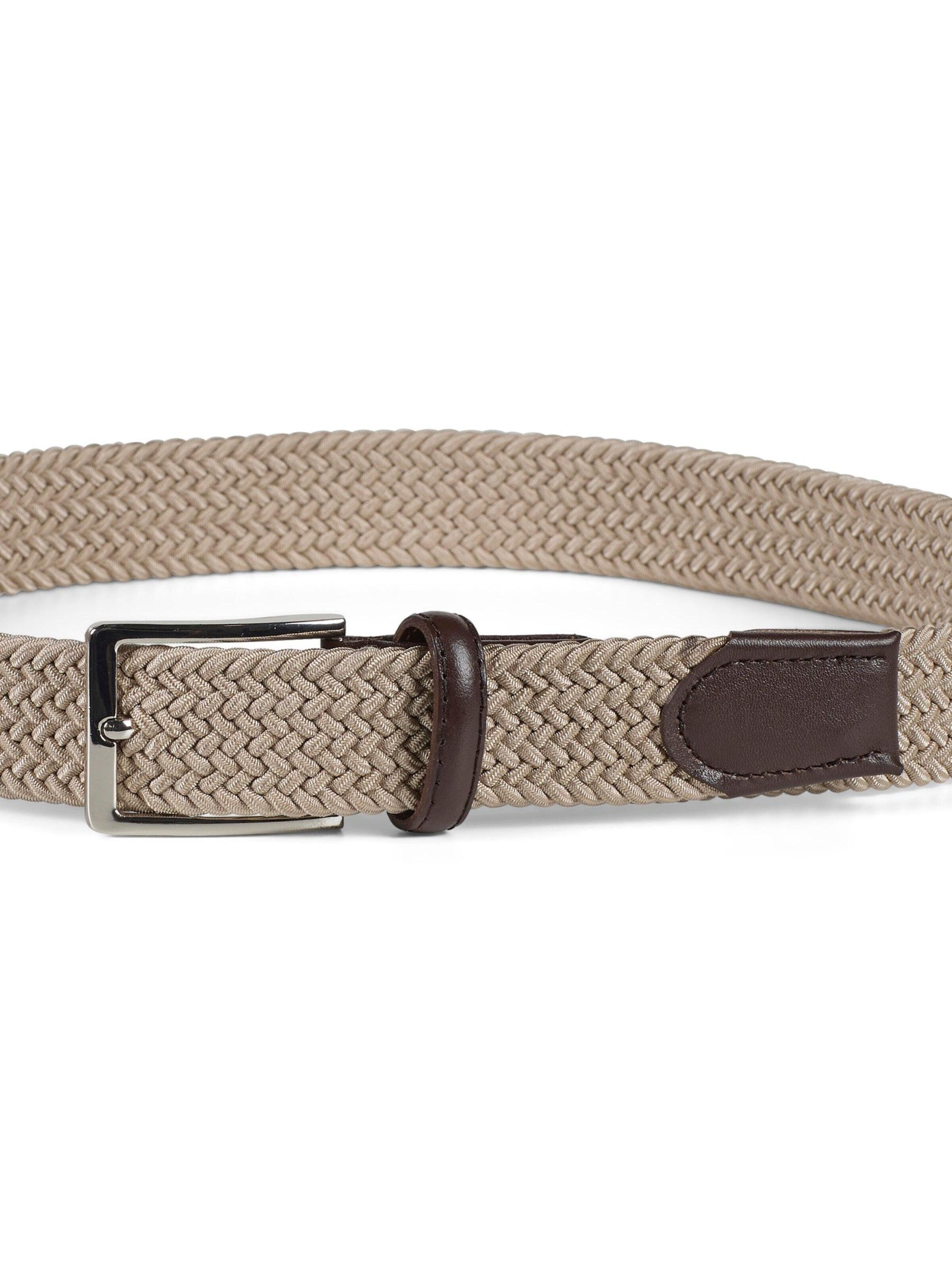 Howard London Riem 'Braided Belt Marvin Beige' in Beige