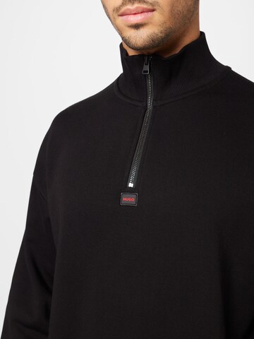 HUGO Sweatshirt 'DURTY' in Black