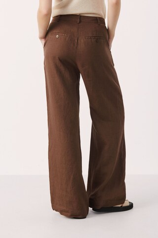 Part Two Wide Leg Hose 'Ninnes' in Braun