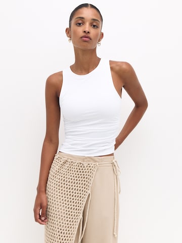 Pull&Bear Top in Weiß: Vorderseite
