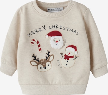 NAME IT Sweatshirt 'NBNRular' i grå: forside