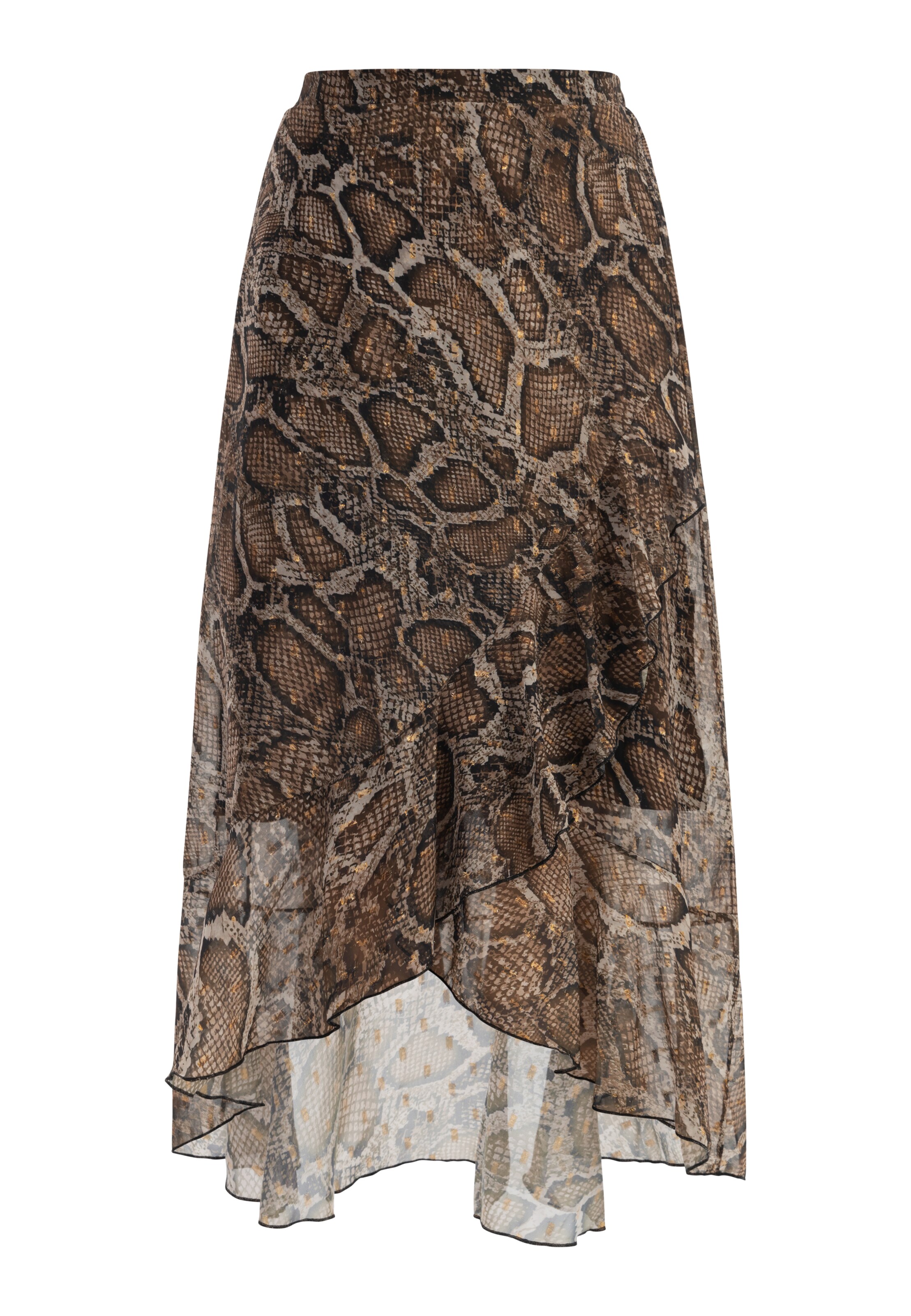 faina Sukňa - Hnedá: predná strana