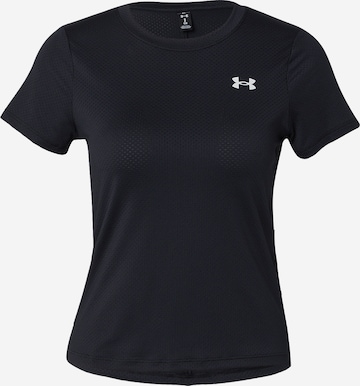 juoda UNDER ARMOUR Sportiniai marškinėliai 'Tech Mesh': priekis