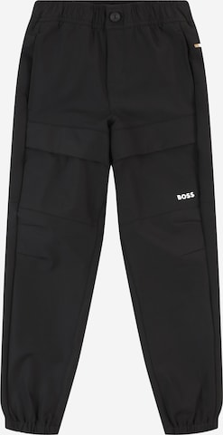 BOSS Kidswear Regular Pants in Black: front