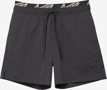 Pull&Bear Board Shorts in Black: front
